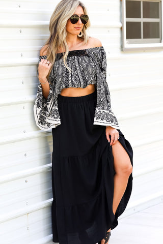 Easy Days Black Maxi Skirt - Simply Me Boutique
