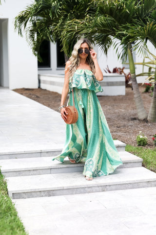 Emerald Oasis Maxi Dress - Simply Me Boutique