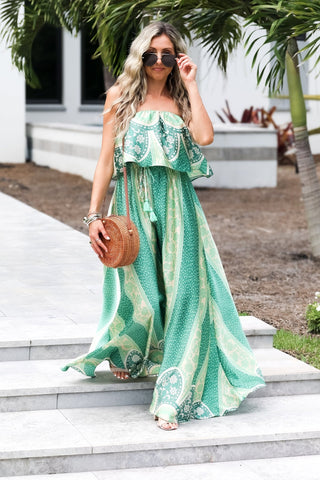 Emerald Oasis Maxi Dress - Simply Me Boutique
