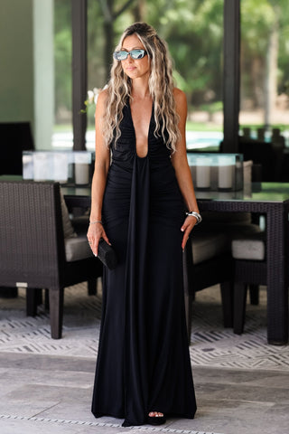 Enchanted Midnights Black Maxi Dress - Simply Me Boutique
