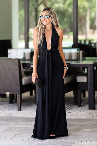 Enchanted Midnights Black Maxi Dress - Simply Me Boutique