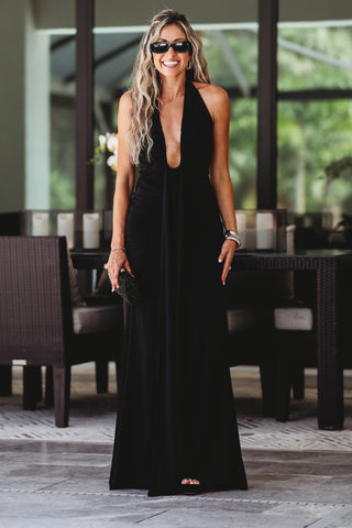 Enchanted Midnights Black Maxi Dress - Simply Me Boutique