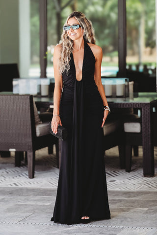 Enchanted Midnights Black Maxi Dress - Simply Me Boutique