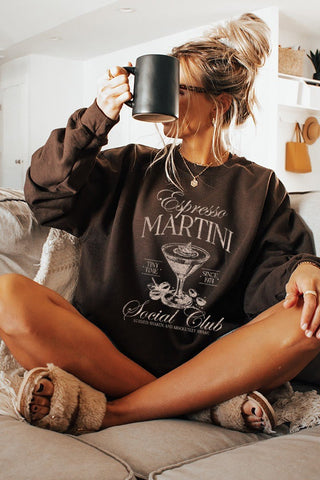 Espresso Martini Social Club Sweatshirt - Simply Me Boutique