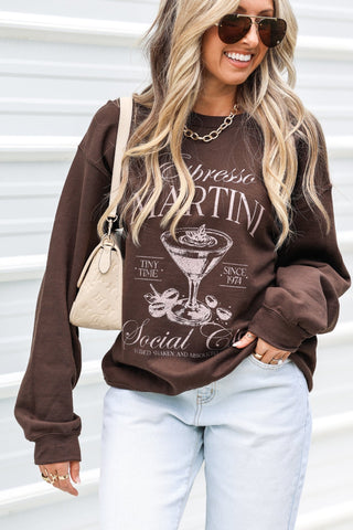 Espresso Martini Social Club Sweatshirt - Simply Me Boutique