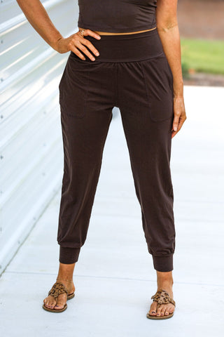 Espresso Relax and Recharge Butter Soft Joggers - Simply Me Boutique