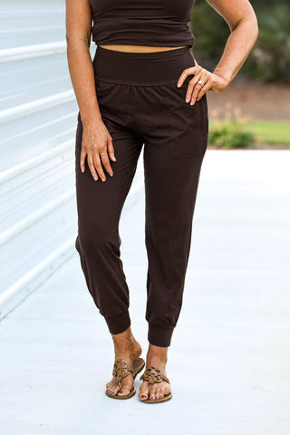 Espresso Relax and Recharge Butter Soft Joggers - Simply Me Boutique