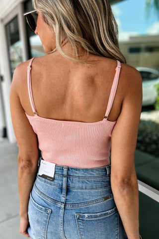 Essential Vibes Faux Button V - Neck Crop MORE COLORS! - Simply Me Boutique