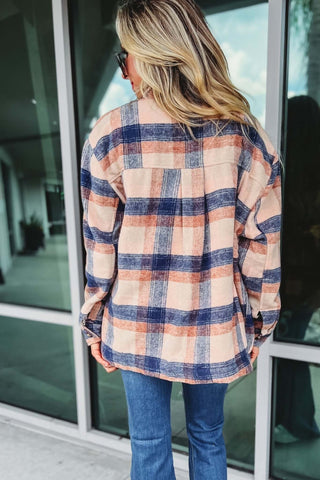 Fall Fireside Brushed Plaid Shacket - Simply Me Boutique