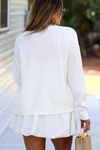 Fall in Love Off White Cardigan - Simply Me Boutique