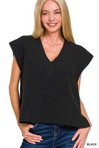 Fall is in the Air Oversized Sweater Vest - Simply Me Boutique