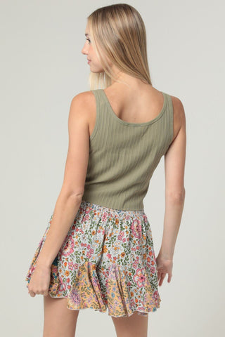 Floral Lane Skort Shorts - Simply Me Boutique