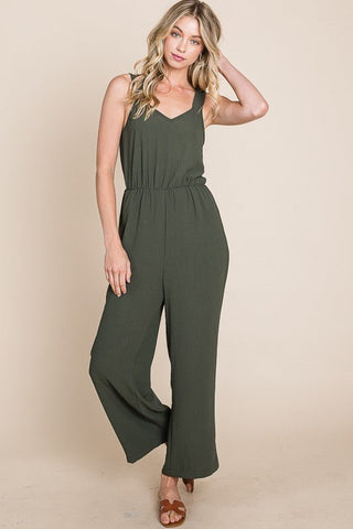 Free to Dream Olive Jumpsuit - Simply Me Boutique