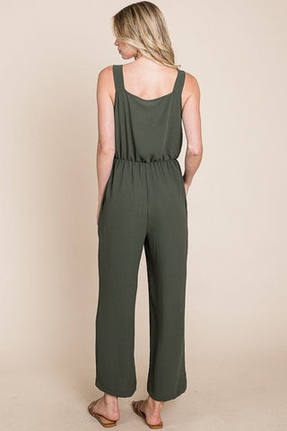 Free to Dream Olive Jumpsuit - Simply Me Boutique