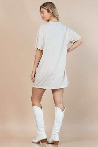 Freedom American Flag Print Oversized Shirt Dress - Simply Me Boutique
