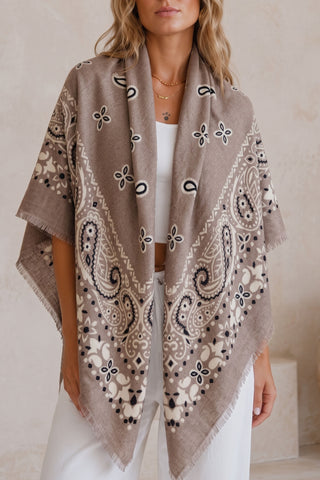Paisley Square Scarf Shawl