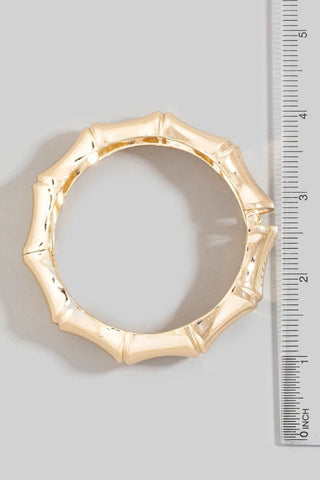 Gold Bamboo Bangle Bracelet - Simply Me Boutique