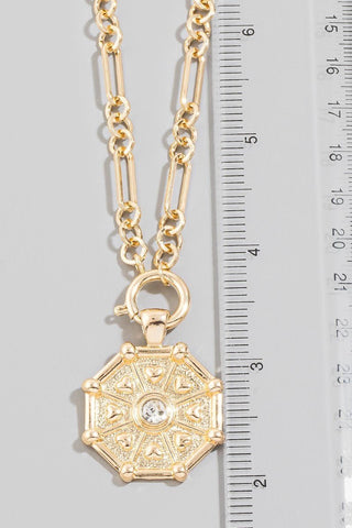 Gold Coin Pendant Necklace - Simply Me Boutique