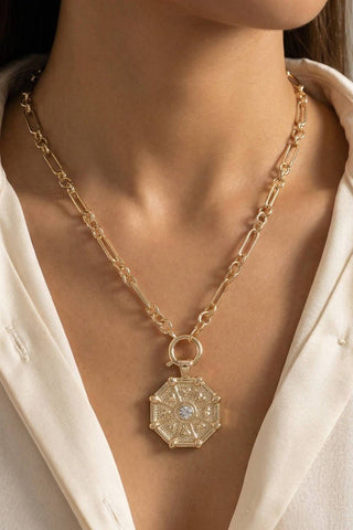 Gold Coin Pendant Necklace - Simply Me Boutique