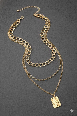 Gold Layered Pendant Necklace - Simply Me Boutique