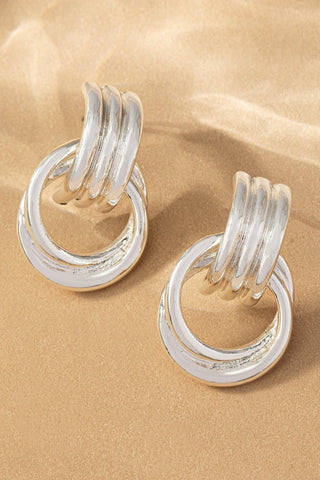 (Gold, Silver) Luxe Layered Hoops - Simply Me Boutique