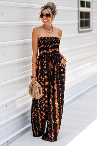 Golden Glow Brown Jumpsuit - Simply Me Boutique