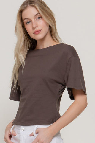 Good Luck Babe Brown Knit Top - Simply Me Boutique