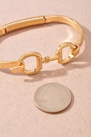 *Hammered Toggle Cuff Bracelet - Simply Me Boutique