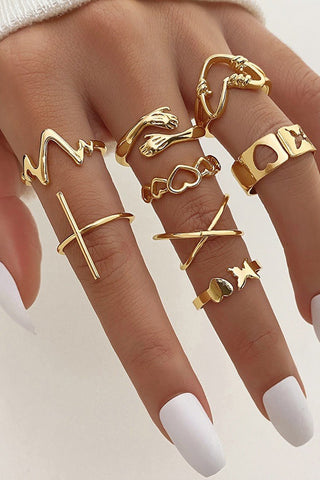 Heart & Soul Gold Ring Set - Simply Me Boutique