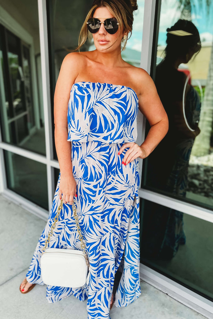 Bora Bora Palm Maxi Dress