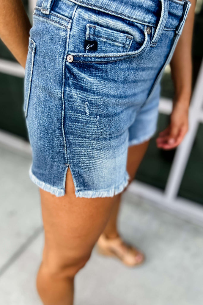 Kancan Bianca Raw Hem Shorts