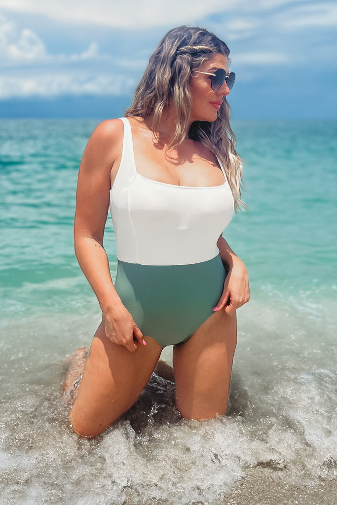 Saint Lucia Colorblock One Piece Swimsuit