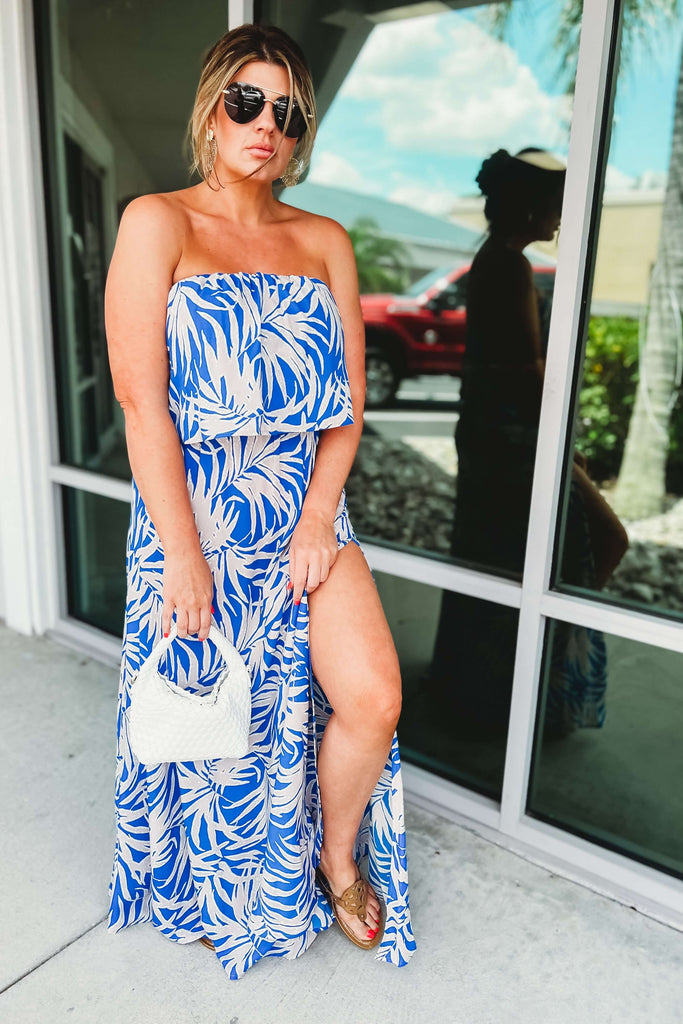Bora Bora Palm Maxi Dress