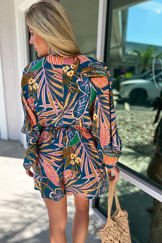 Island Muse Batwing Romper - Simply Me Boutique