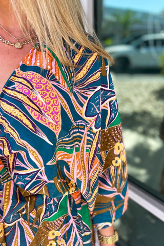 Island Muse Batwing Romper - Simply Me Boutique
