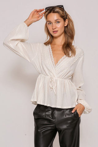 Ivory Boho Lace Top - Simply Me Boutique
