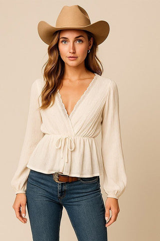Ivory Boho Lace Top - Simply Me Boutique