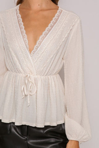 Ivory Boho Lace Top - Simply Me Boutique