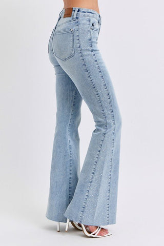 JUDY BLUE Bella Rhinestone Flare Jeans - Simply Me Boutique