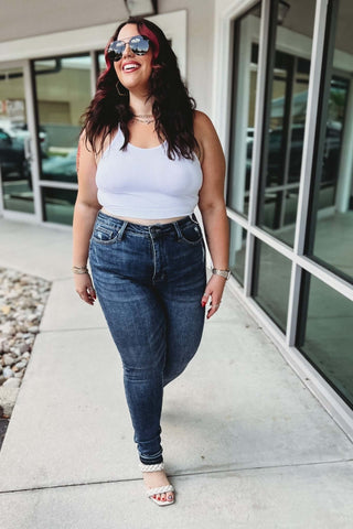 Judy Blue Destiny Tummy Control Dark Wash Jeans - Simply Me Boutique