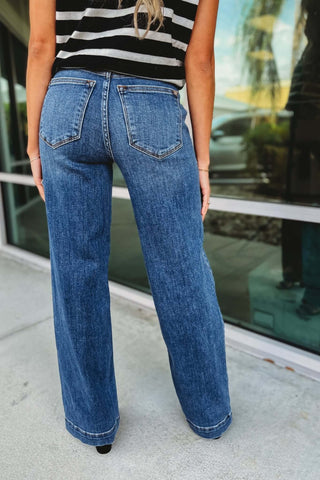 JUDY BLUE Katie Wide Leg Jeans - Simply Me Boutique