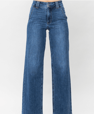 JUDY BLUE Katie Wide Leg Jeans - Simply Me Boutique