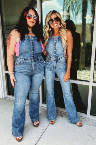 Judy Blue Penny Tummy Control Overalls - Simply Me Boutique