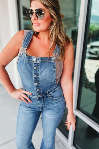 Judy Blue Penny Tummy Control Overalls - Simply Me Boutique