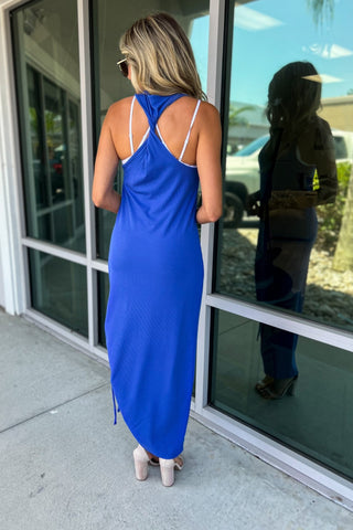 Just a Daydream Scoop Neck Side Tie Detail Midi Dress MORE COLORS! - Simply Me Boutique