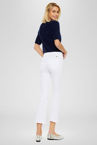 KANCAN Bristol High Rise Kick Flare White Stretch Jeans - Simply Me Boutique
