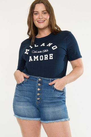 Kancan Devon High Rise Denim Shorts - Simply Me Boutique