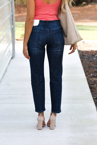 KANCAN Drew Mid Rise Boyfriend Jeans - Simply Me Boutique