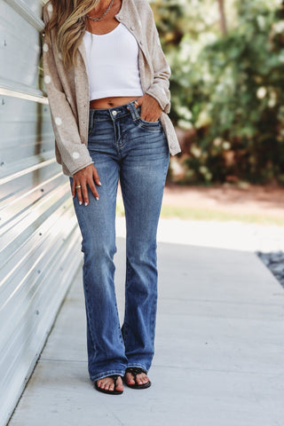 Kancan Evie Low Rise Bootcut Jeans - Simply Me Boutique