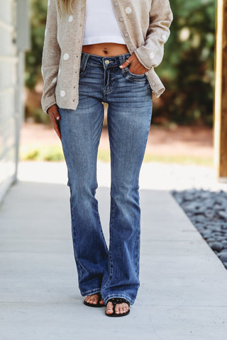 Kancan Evie Low Rise Bootcut Jeans - Simply Me Boutique